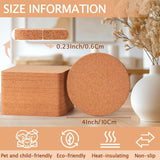 Personalized Cork Coasters - Set of 4