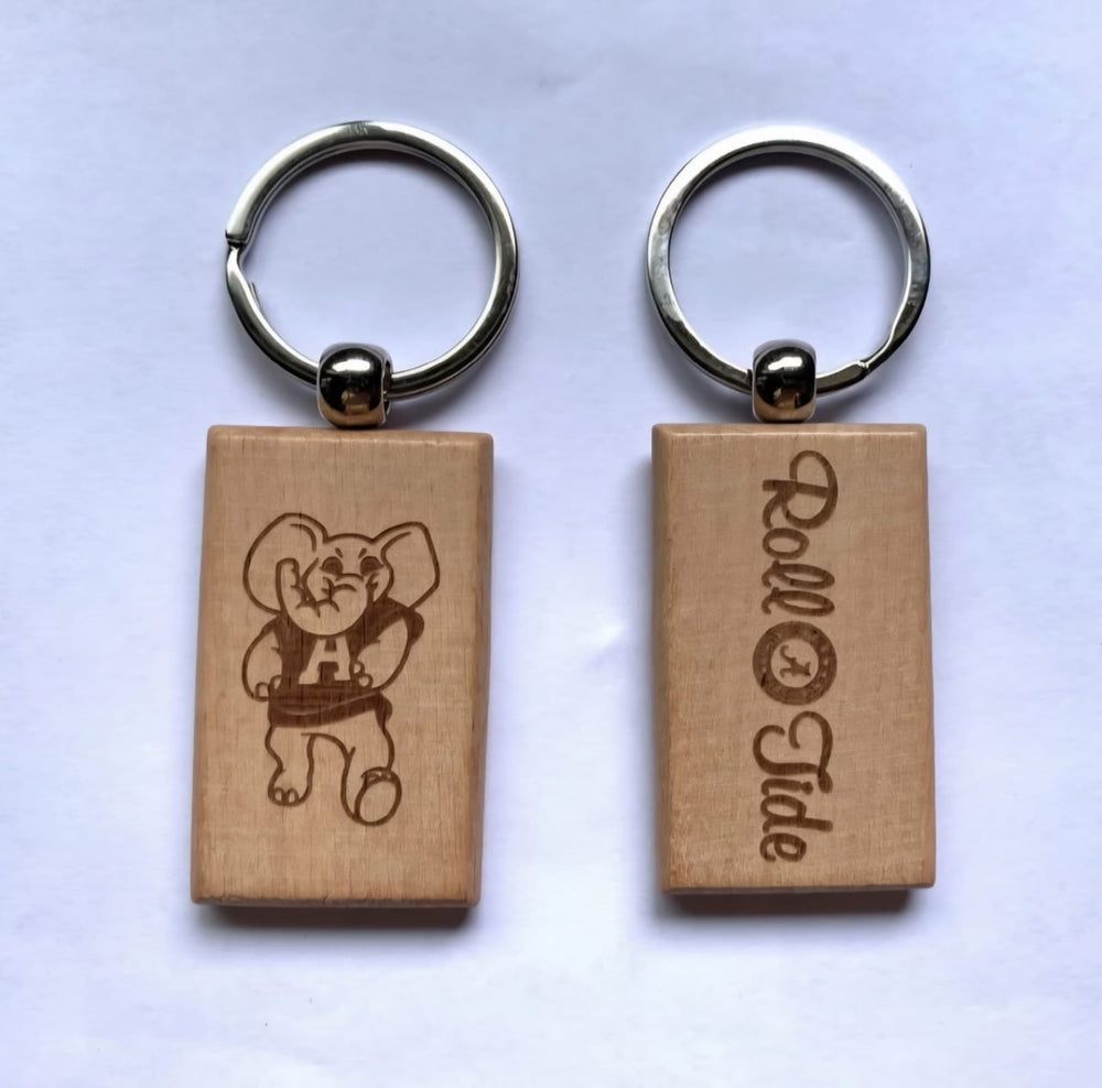 Personalized Wooden Keychain
