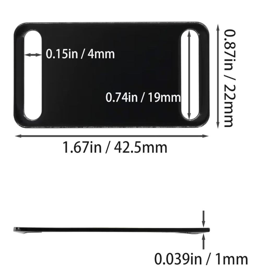 Personalized Slip-on Pet Collar / Luggage Strap ID Tag