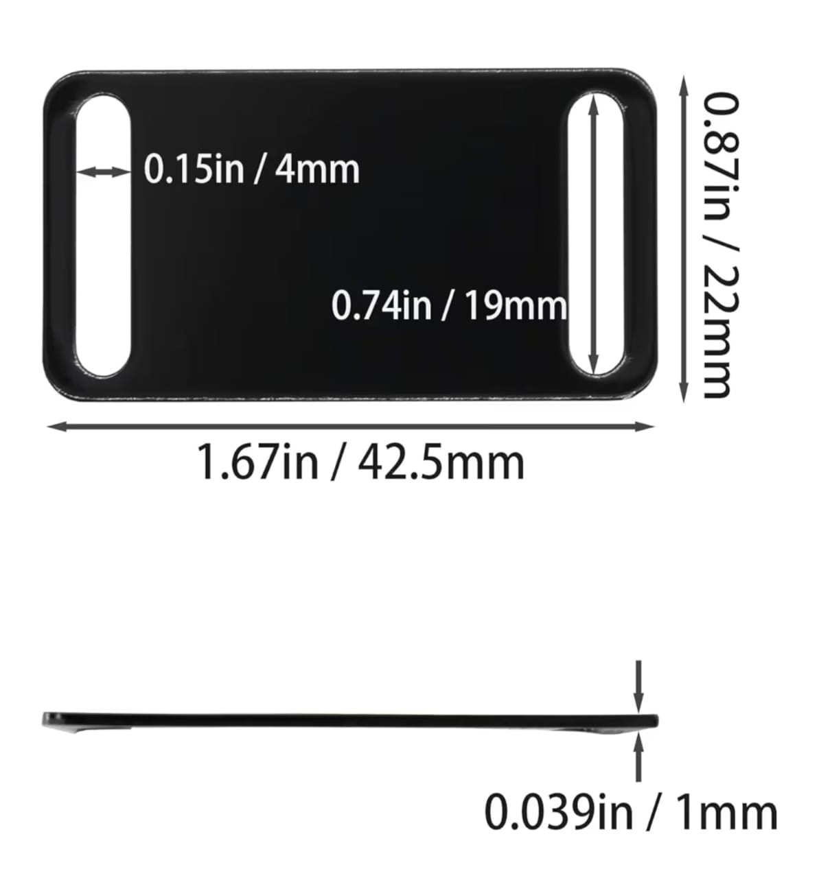 Personalized Slip-on Pet Collar / Luggage Strap ID Tag