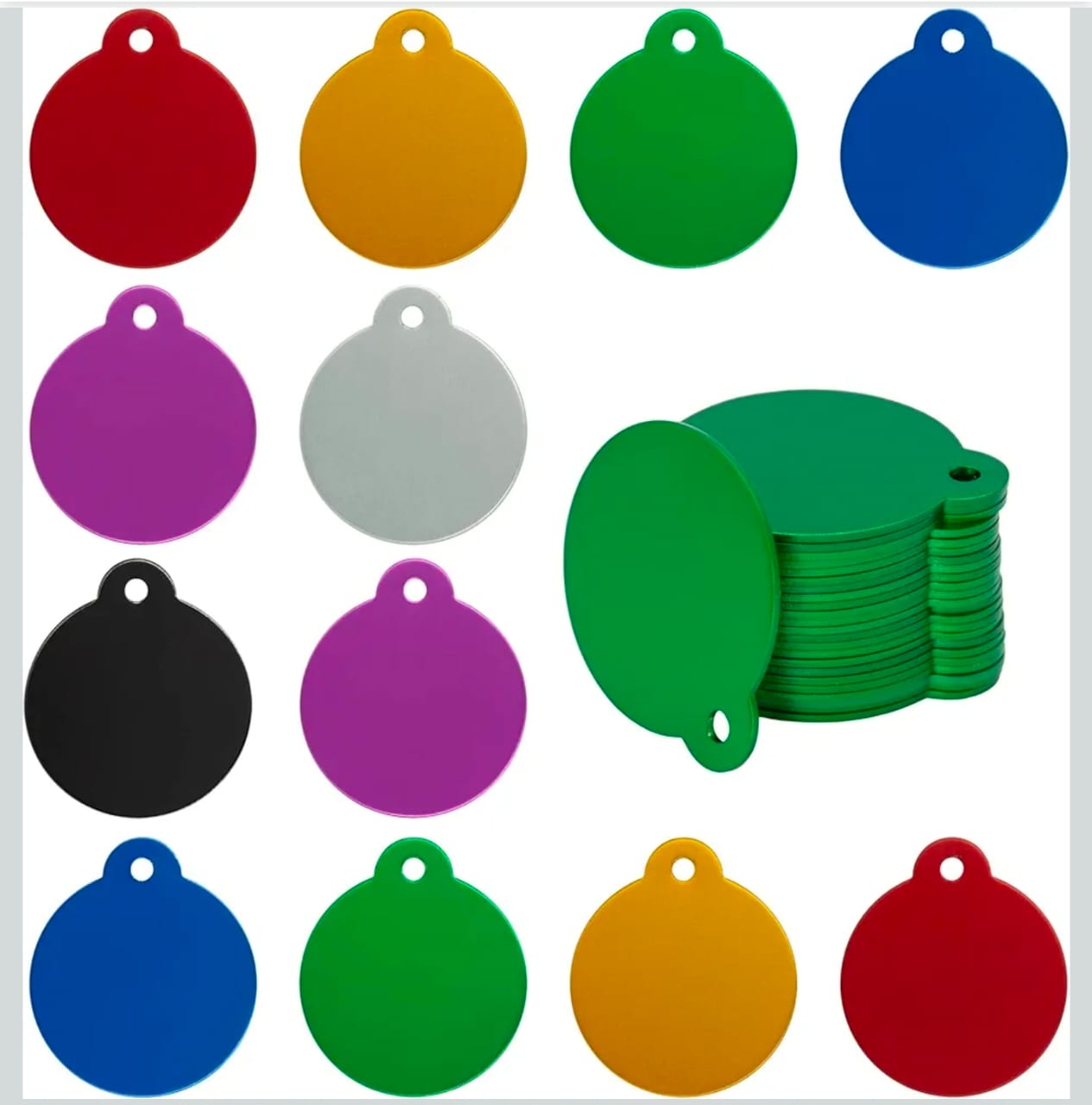 Personalized Round Metal Pendant/Tag/Keychain