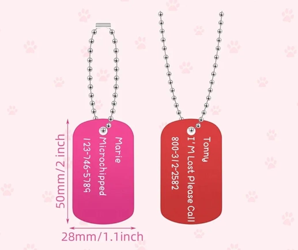 Personalized Military Style Dog Tag