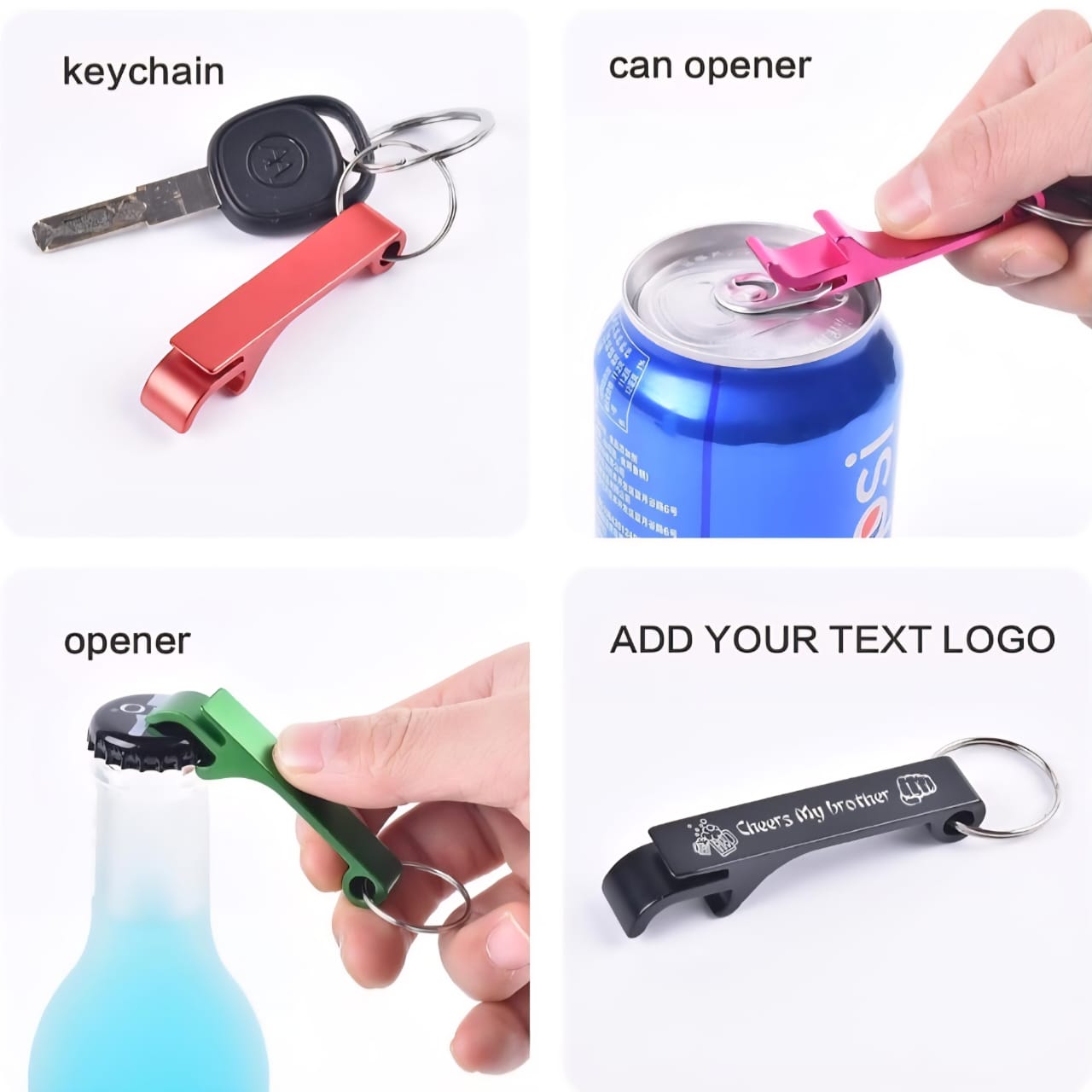 Personalized Bottle Opener Keychain