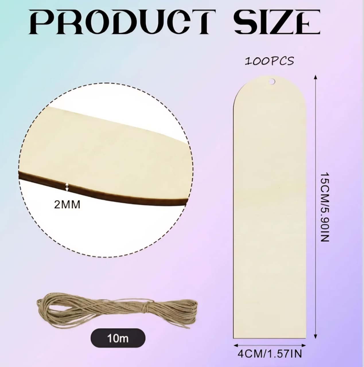 Personalized Wooden Bookmarks