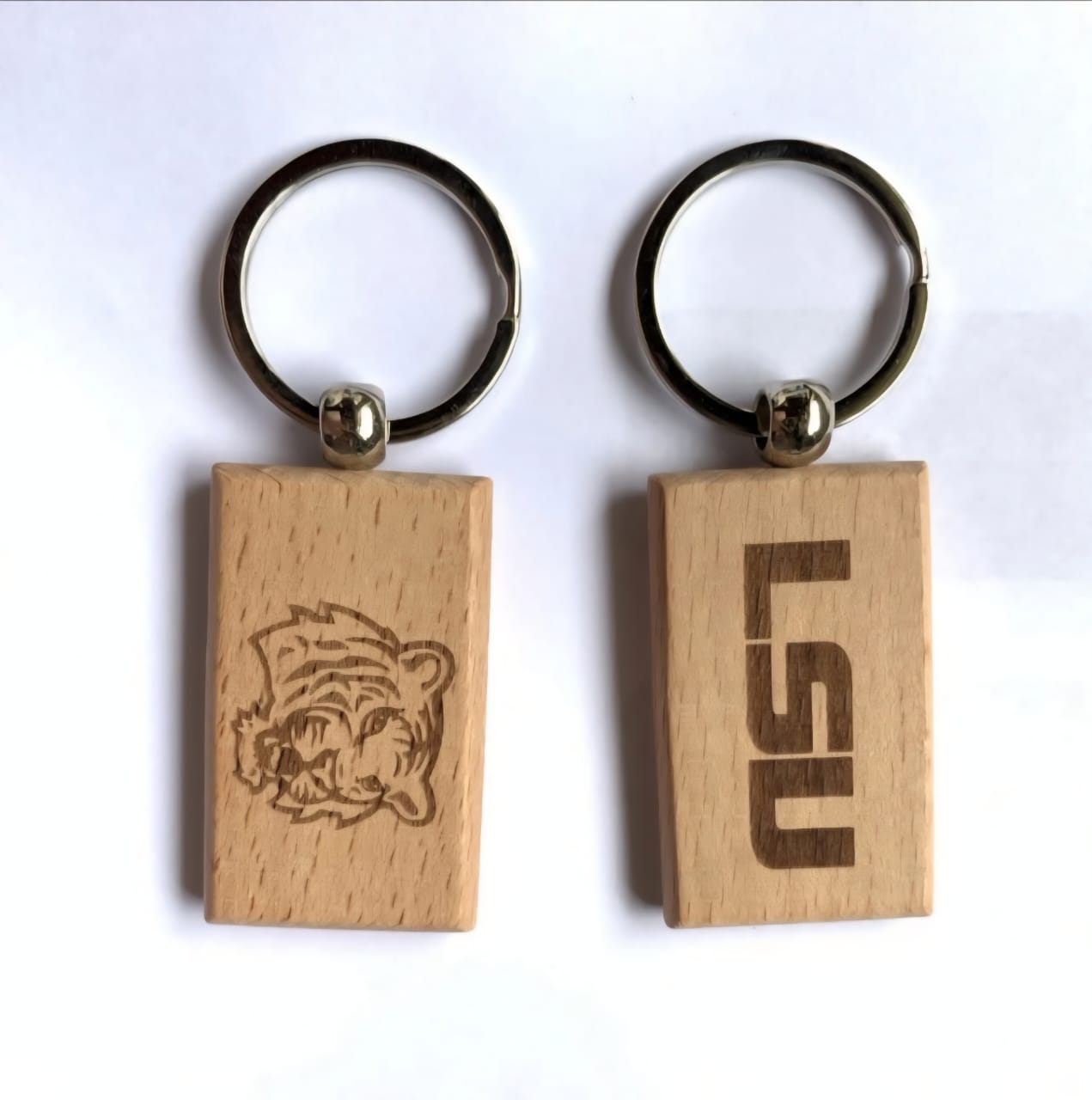 Personalized Wooden Keychain
