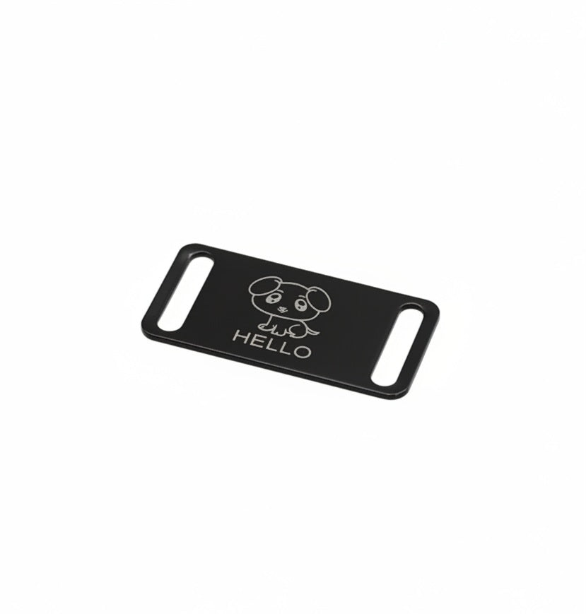 Personalized Slip-on Pet Collar / Luggage Strap ID Tag