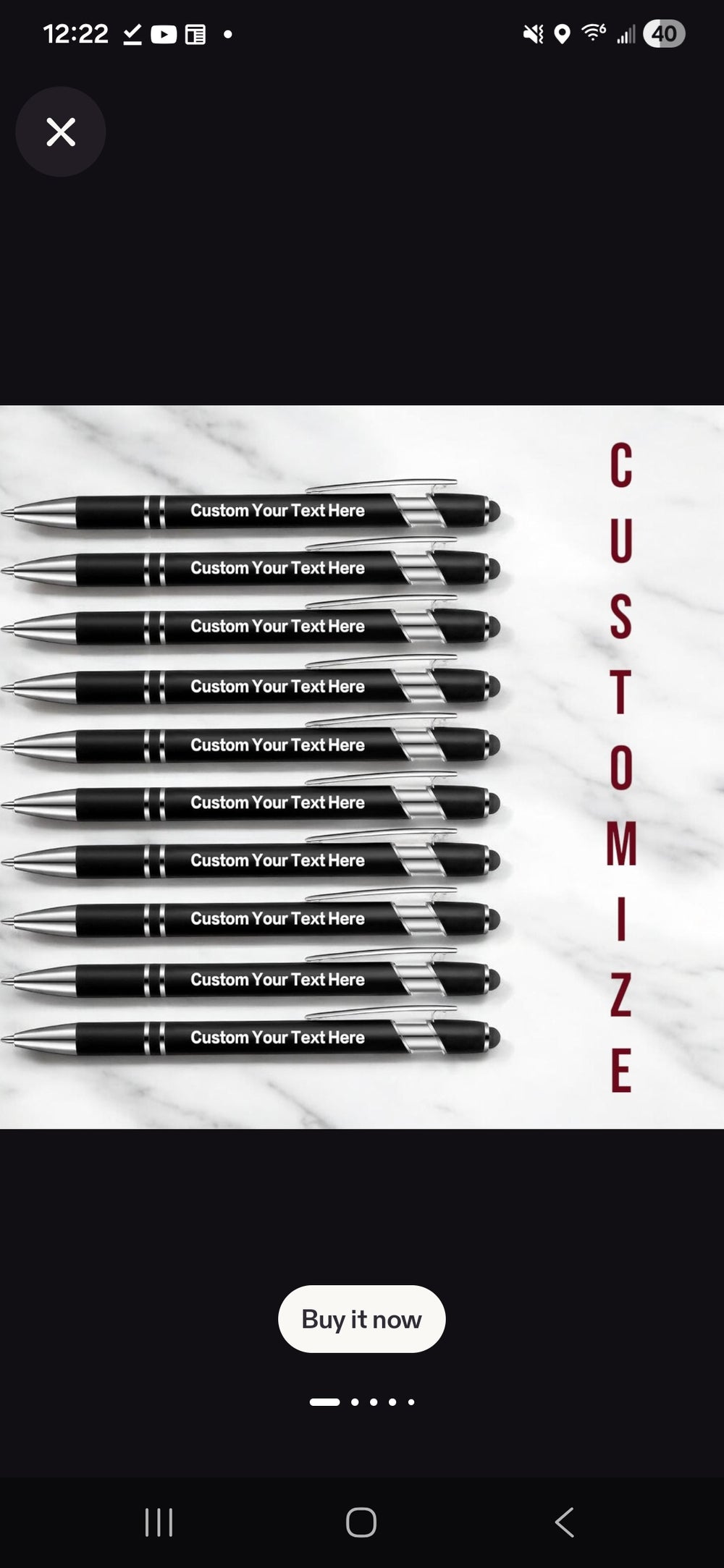 Personalized Soft Touch Pen With Stylus
